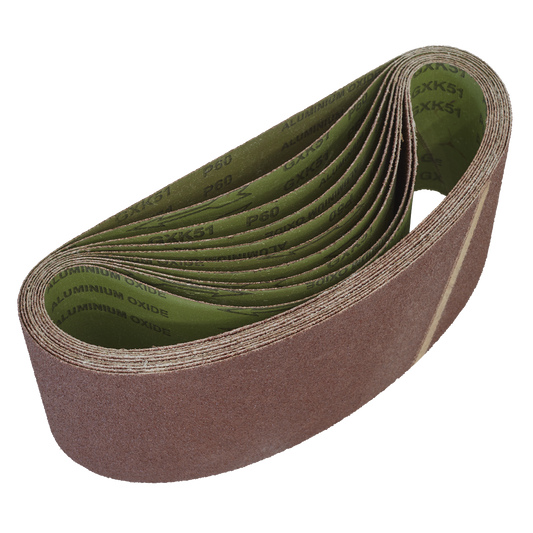 Worksafe® 100 x 610mm Sanding Belt 60Grit - Pack of 10