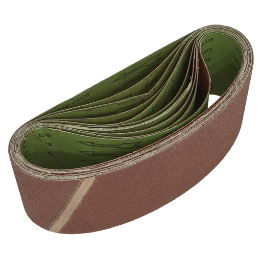 Worksafe® 100 x 610mm Sanding Belt 80Grit - Pack of 10