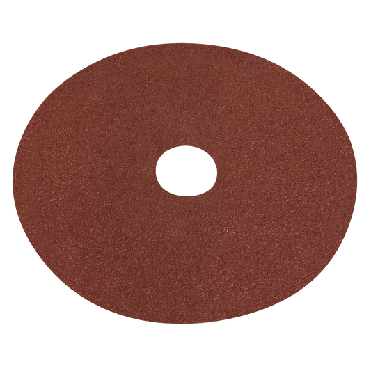 Worksafe® 125mm Fibre Backed Sanding Disc 40Grit - Pack of 25