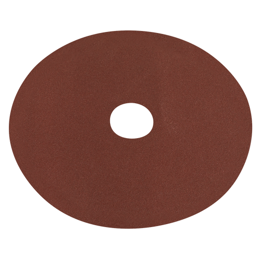 Worksafe® 125mm Fibre Backed Sanding Disc 80Grit - Pack of 25