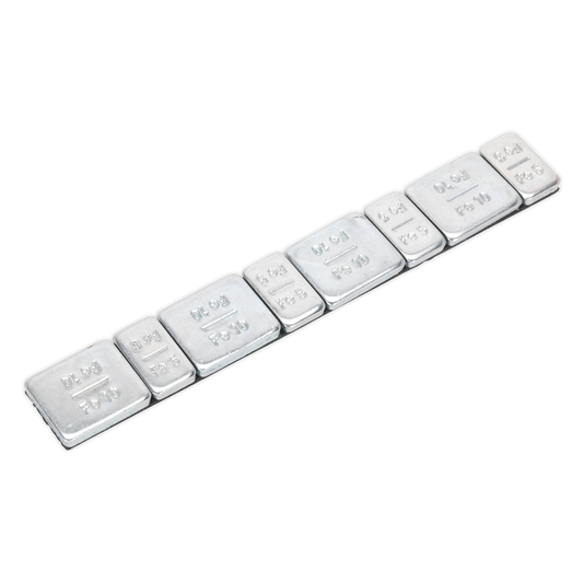 Steel Adhesive Wheel Weight 5/10g Strip of 8 - Pack of 100
