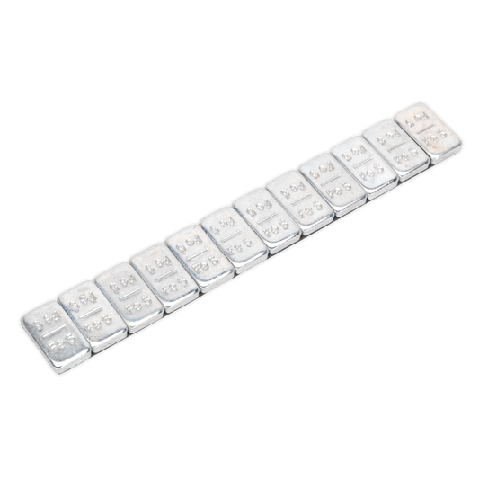 Steel Adhesive Wheel Weight 5g Strip of 12 - Pack of 100